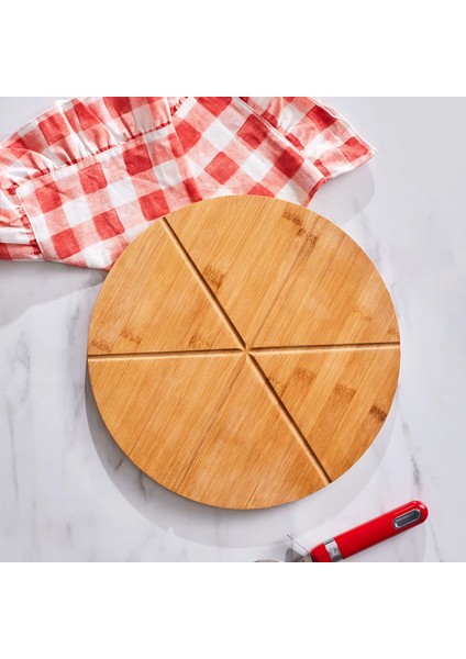 Bambu Lezza Pizza Kesme Tahtası ve Sunumluk