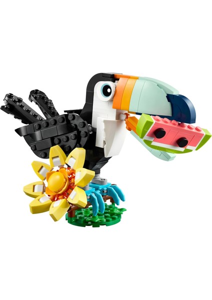 LEGO Creator 3'ü 1 Arada Vahşi Hayvanlar: Tropikal Tukan Kuşu 31173-7 Yaş ve Üzeri Doğa ve Hayvan Tutkunu Çocuklar Için Kelebek ve Balık Olarak Inşa Edilebilen Yaratıcı Oyuncak Yapım Seti (225 Pr) indirimleri