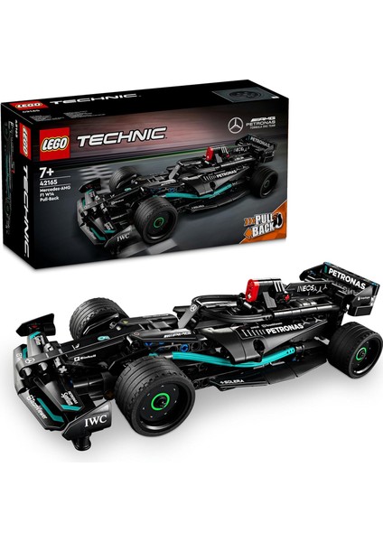 LEGO Technic Mercedes-Amg F1 W14 E Performance Pull-Back 42165-7 Yaş ve Üzeri Çocuklar Için Koleksiyonluk Yaratıcı Yarış Arabası Model Yapım Seti, Doğum Günü Hediyesi Fikri (240 Parça)