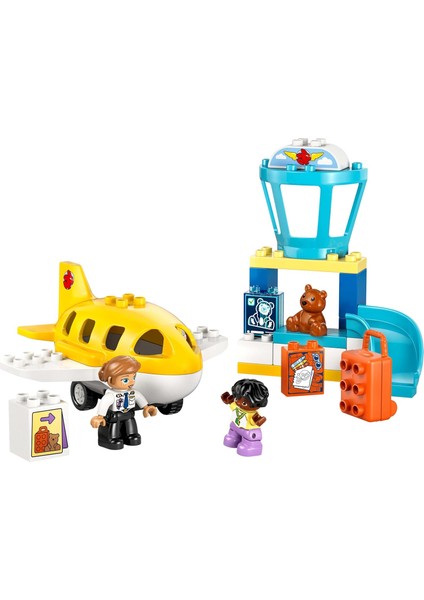 LEGO Duplo Kasabası Ilk Havaalanı Deneyimi 10443 – 2 Yaş ve Üzeri Pilotluğa Ilgili Çocuklar Için Uçak Içeren Hayal Gücü Geliştiren Oyuncak Yapım Seti, Doğum Günü Hediyesi (23 Parça) indirimleri