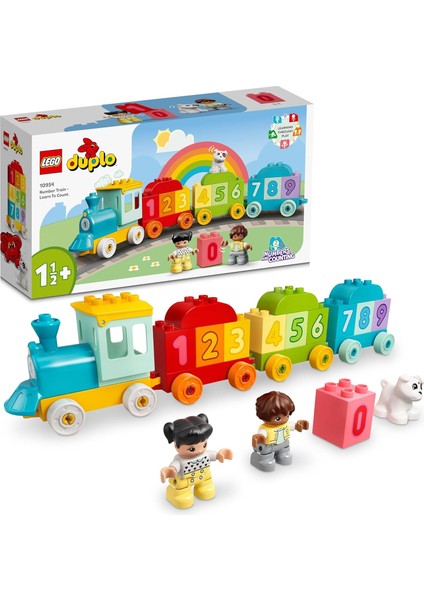 LEGO Duplo Ilk Sayı Treni - Saymayı Öğren 10954-18 Ay ve Üzeri Çocuklar Için Sayma Yetisini Geliştiren Eğitici Oyuncak Yapım Seti (23 Parça)