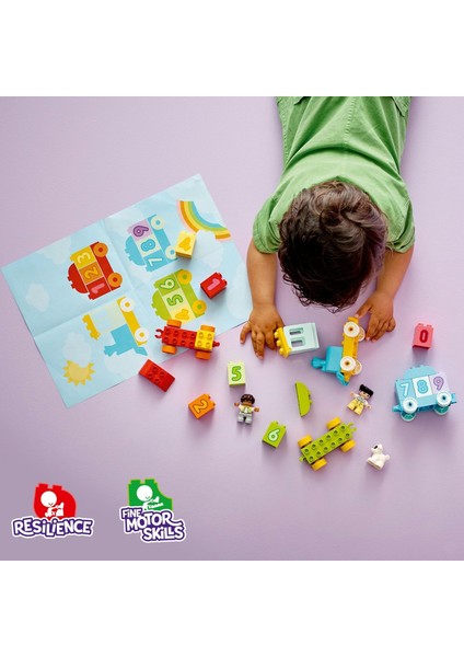 LEGO Duplo Ilk Sayı Treni - Saymayı Öğren 10954-18 Ay ve Üzeri Çocuklar Için Sayma Yetisini Geliştiren Eğitici Oyuncak Yapım Seti (23 Parça) modelleri