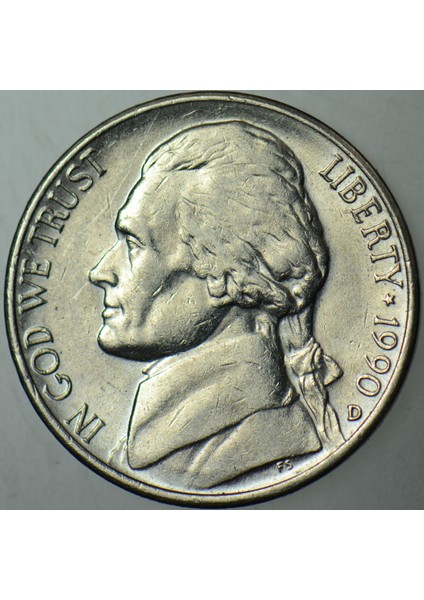 Amerika 5 Cent 1990 D. Jefferson Nıckel. fiyatları