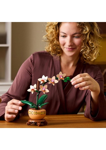 LEGO Botanicals Mini Orkide 10343 – Açık Renkli Terakota Saksı ve Ahşap Efektli Kaide Içeren Yetişkin Kadın ve Erkekler Için Dekoratif Çiçek Yapım Seti, Ev ve Ofis Dekorasyonu Hediye Fikri (274 Parça) fırsatları