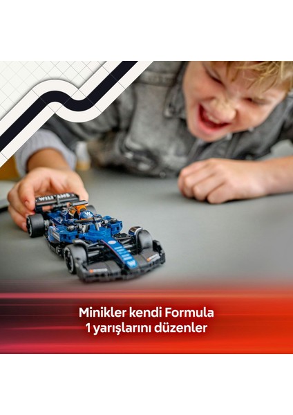 LEGO Speed Champions Williams Racing FW46 F1 Yarış Arabası 77249 – 10 Yaş ve Üzeri Kız ve Erkek Çocukları ile Yetişkin Motorseverler Için Sürücü Minifigürü Içeren Yapım ve Sergileme Seti (263 Parça) indirimleri