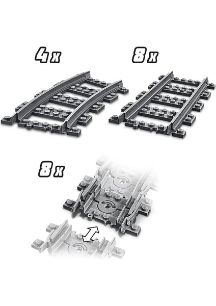 LEGO City Raylar 60205-5 Yaş ve Üzeri Çocuklar Için City Setleriyle Uyumlu Yaratıcı Oyuncak Yapım Seti (20 Parça) fiyatları