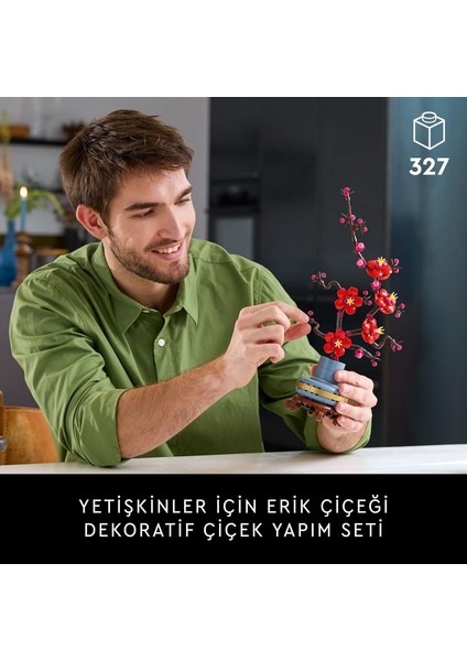 LEGO Icons Erik Çiçeği 10369 - Yetişkinler Için Bakım Gerektirmeyen Dekoratif Bitki Yapım Seti (327 Parça) fiyatları