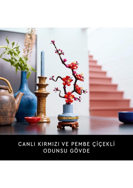 LEGO Icons Erik Çiçeği 10369 - Yetişkinler Için Bakım Gerektirmeyen Dekoratif Bitki Yapım Seti (327 Parça) modelleri