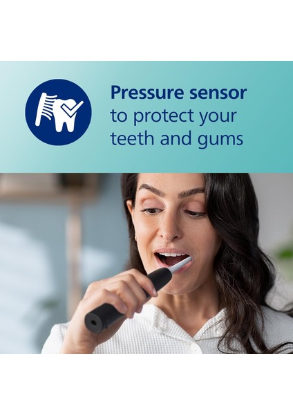 Sonicare 3100 Elektrikli Diş Fırçası | Sonic Teknoloji, Basınç Sensörü & Zamanlayıcı | 2’li Set (Siyah & Pembe), HX3675/15 fırsatları