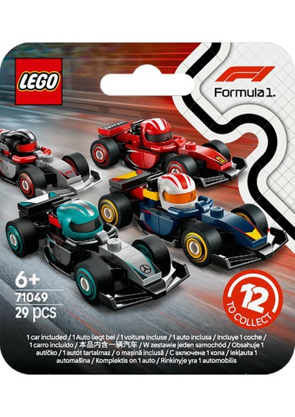 LEGO F1 Koleksiyonluk Yarış Arabaları 71049-6 Yaş Üzeri Çocuklar Için Ferrari ve Mclaren Dahil 12 Formula 1 Takımının Mini Araba Modellerinden Birini Içeren Oyuncak Araba Yapım Seti(29 Parça) fırsatları