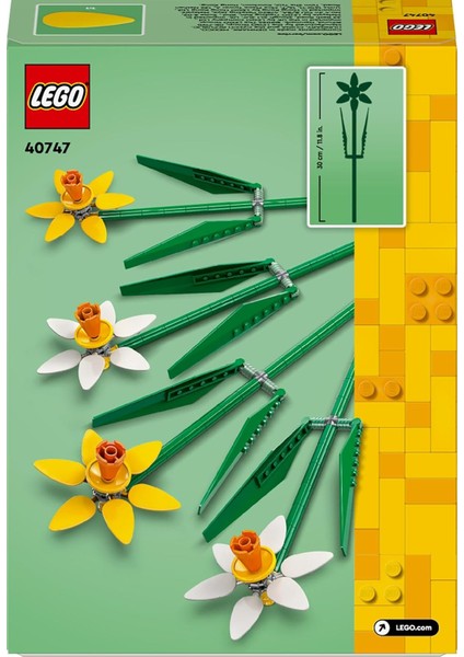 LEGO Botanicals Nergis 40747- Dekoratif, Koleksiyonluk ve Sergilenebilir Çiçek Modeli Yapım Seti (216 Parça) indirimleri