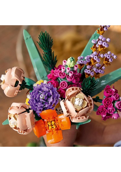 LEGO Icons Çiçek Buketi, Yapay Çiçekler, Yetişkinler Için Yapım Seti, Dekoratif Ev Aksesuarları, Kadınlar ve Erkekler Için Hediye Önerisi, Eşe Hediye Önerisi, Botanik Koleksiyonu 10280 modelleri