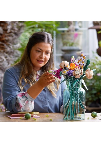 LEGO Icons Çiçek Buketi, Yapay Çiçekler, Yetişkinler Için Yapım Seti, Dekoratif Ev Aksesuarları, Kadınlar ve Erkekler Için Hediye Önerisi, Eşe Hediye Önerisi, Botanik Koleksiyonu 10280 fırsatları