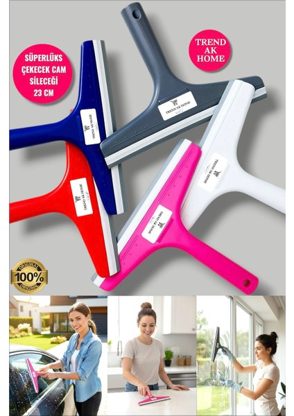 Lüks Çekecek Cam Sileceği-Aynalar,camlar,fayanslar,banyo,mutfakta,araba Vb. Alanlarda (23 cm 1 Adet)