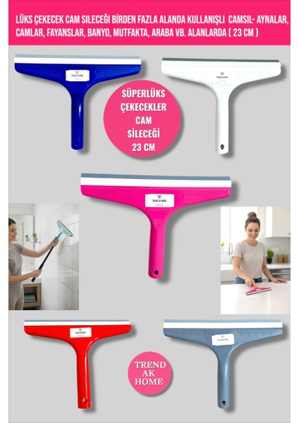 Lüks Çekecek Cam Sileceği-Aynalar,camlar,fayanslar,banyo,mutfakta,araba Vb. Alanlarda (23 cm 1 Adet) fiyatları