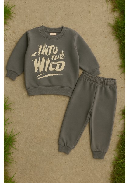 Erkek Çocuk Mevsimlik Kışlık Eşofman Takımı Pamuklu Şardonlu Sweatshirt Alt 3-4-5-6 Yaş fırsatları