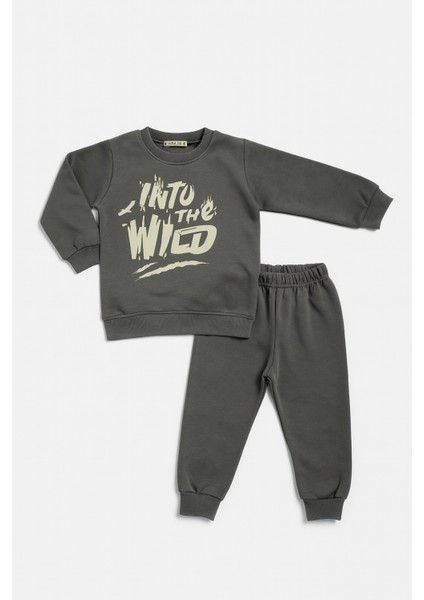 Erkek Çocuk Mevsimlik Kışlık Eşofman Takımı Pamuklu Şardonlu Sweatshirt Alt 3-4-5-6 Yaş indirimleri