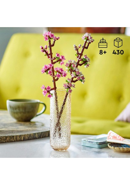 LEGO Botanicals 40725 Kiraz Çiçekleri – 8 Yaş ve Üzeri Yaratıcı Çocuklar Için Inşa Edilebilen Çiçek Modeli, Kutlama ve Doğum Günü Için Anlamlı Hediye Fikri, Dekoratif Yapım Seti fırsatları