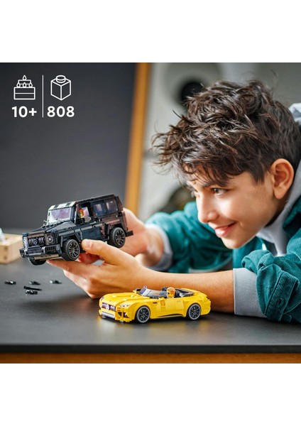 LEGO Speed Champions Mercedes-Amg G 63 ve Mercedes-Amg Sl 63 76924 – 10 Yaş ve Üzeri Araç Tutkunu Kız ve Erkek Çocukları Için 2 Model Içeren Oyuncak Yapım Seti, Doğum Günü Hediyesi Fikri (808 Parça) fırsatları