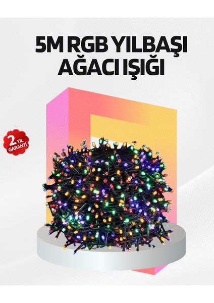 Renkli LED Işık Zinciri 8 Modlu Dekoratif Aydınlatma