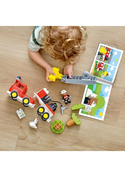 Lego® Duplo® Kurtarma Itfaiye Kamyonu 10969-2 Yaş ve Üzeri Çocuklar Için Işıklı ve Sirenli Itfaiye Kamyonu Içeren Oyuncak Yapım Seti (21 Parça) fiyatları