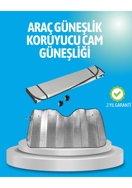 Gelişmiş Yansıtıcılı Katlanabilir Araç Güneşliği – Alüminyum & Süngerli Izolasyon Tek