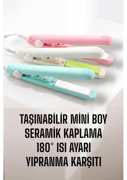 Seramik Kaplama Taşınabilir Mini Saç Düzleştirici Seyahat Dostu Tasarım indirimleri
