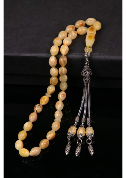 Arpa Tane Gümüş Püsküllü Kaya Damla Kehribar Tesbih modelleri