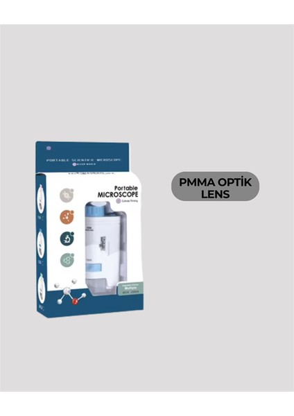 LED Aydınlatmalı 80–200 Kat Büyütmeli Cep Mikroskop fırsatları