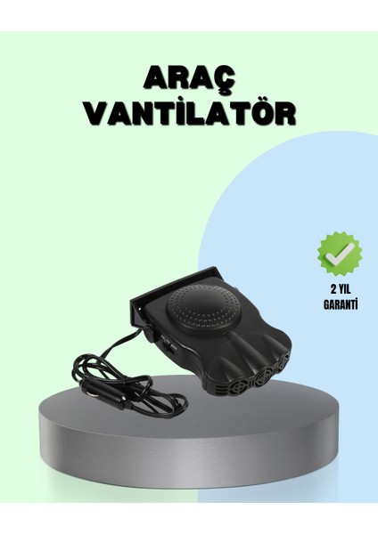 360° Ayarlanabilir Araç Içi Isıtıcı ve Fan