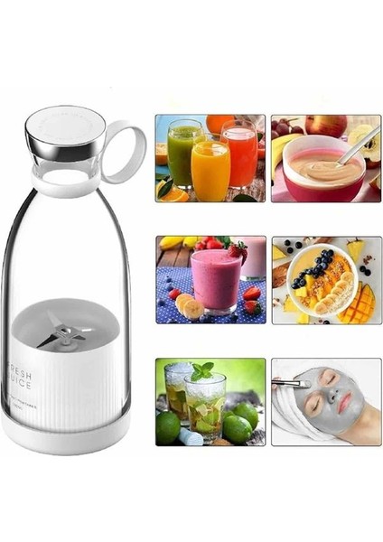 U Geçirmez Kablosuz Şarjlı Dayanıklı Taşınabilir Mini Blender