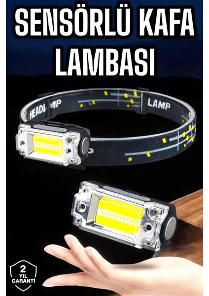 Kafa Lambası El Fenerli Kamp Lambası USB Şarjlı Esnek Lamba fiyatları