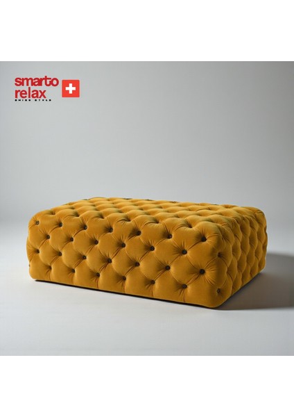 Puf Soglio Ayaksız Kapitoneli Dekoratif 100X100X45 cm modelleri