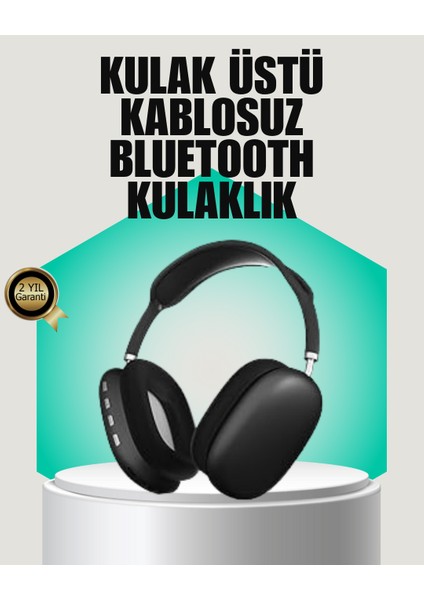 Stereo Ses Kaliteli Bluetooth Kulaklık | Katlanabilir ve Ergonomik Tasarım