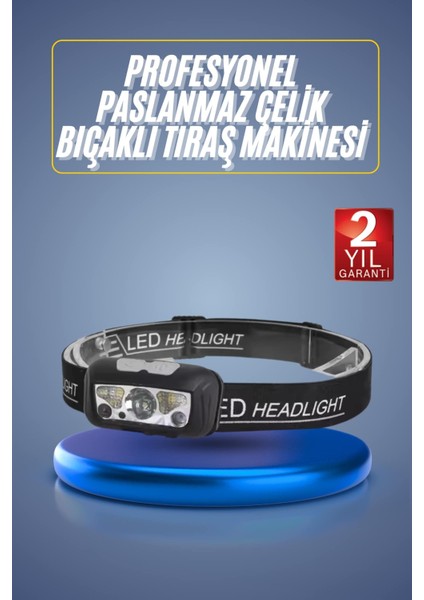 Ayarlanabilir Kafa Lambası Type-C Şarjlı Kompakt Kamp Lambası