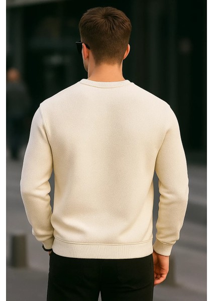 Erkek Basic Bisiklet Yaka Kışlık Bol 3 Lü Sweatshirt indirimleri
