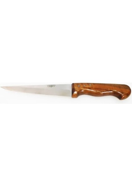 Bursa Ince Sivri Kasap Bıçağı No:3, 17 cm - Ahşap Sap ( Lisinya )