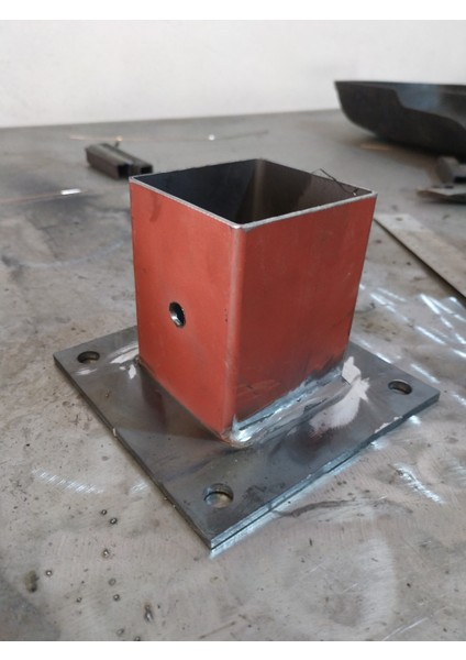 100x100 Flanşlı Zemin Bağlantı Elemanı - Chona İç Mimarlık Demir Doğrama fiyatları