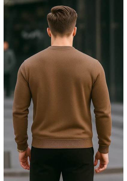 Erkek Basic Bisiklet Yaka Kışlık Bol 3 Lü Sweatshirt indirimleri