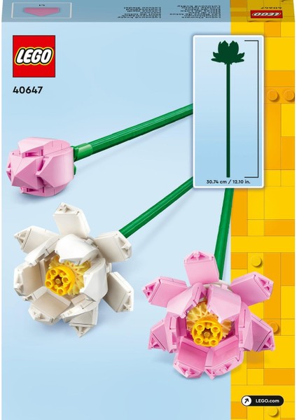 LEGO Botanicals Lotus Çiçekleri 40647 - Dekoratif, Koleksiyonluk ve Sergilenebilir Çiçek Modeli Yapım Seti (220 Parça) modelleri