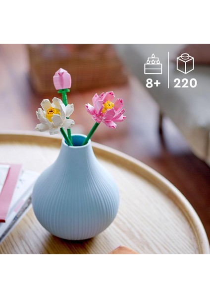 LEGO Botanicals Lotus Çiçekleri 40647 - Dekoratif, Koleksiyonluk ve Sergilenebilir Çiçek Modeli Yapım Seti (220 Parça) fırsatları