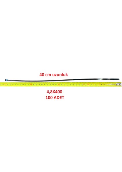 4,8X400 Plastik Cırt Kelepçe Siyah 100 Lü Paket fiyatları