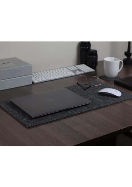 L -XL Keçe Desk Mat 50x30 CM | Büyük Boy Mouse Pad | Oeko-Tex® Sertifikalı Keçe Masa Matı