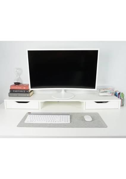 L -XL Keçe Desk Mat 50x30 cm | Büyük Boy Mouse Pad | Oeko-Tex® Sertifikalı Keçe Masa Matı