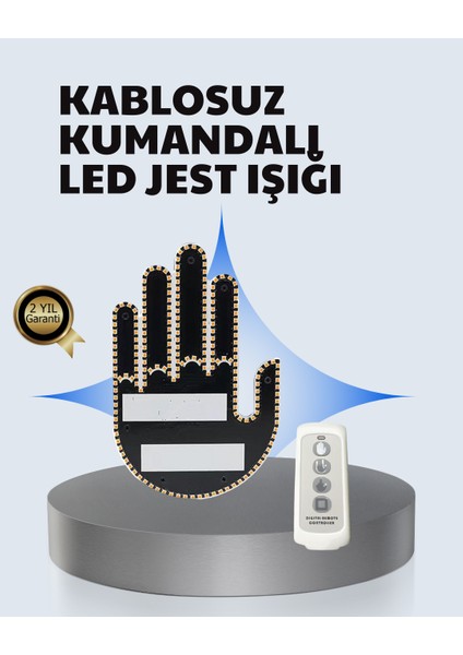 Uzaktan Kumandalı Çok Fonksiyonlu Araç LED Işığı