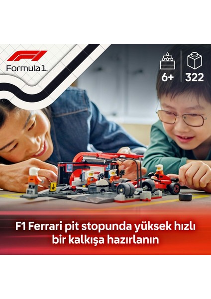 LEGO City Ferrari Arabalı F1 Pit Stop ve Pit Ekibi 60443-6 Yaş ve Üzeri Çocuklar Için Yarış Arabası Içeren Yaratıcı Oyuncak Yapım Seti, Doğum Günü Hediyesi (322 Parça) fiyatları