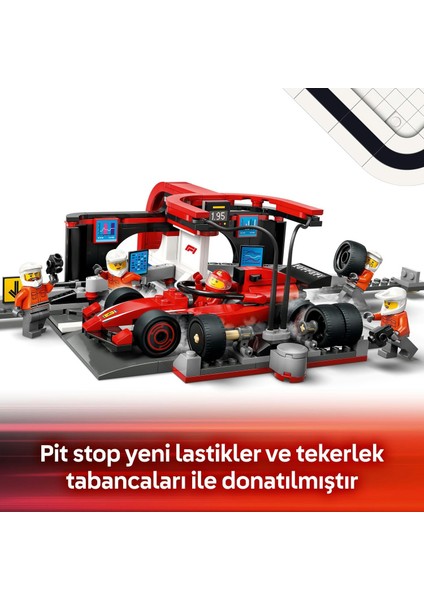 LEGO City Ferrari Arabalı F1 Pit Stop ve Pit Ekibi 60443-6 Yaş ve Üzeri Çocuklar Için Yarış Arabası Içeren Yaratıcı Oyuncak Yapım Seti, Doğum Günü Hediyesi (322 Parça) modelleri