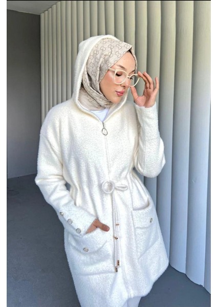 Angora Cepli Uzun Hırka