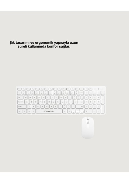 Q Klavye Beyaz Klavye ve Mouse Seti Kablosuz USB Girişli fiyatları
