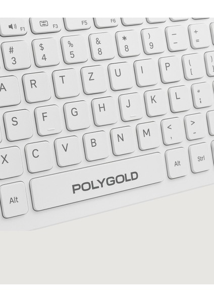 Q Klavye Beyaz Klavye ve Mouse Seti Kablosuz USB Girişli indirimleri
